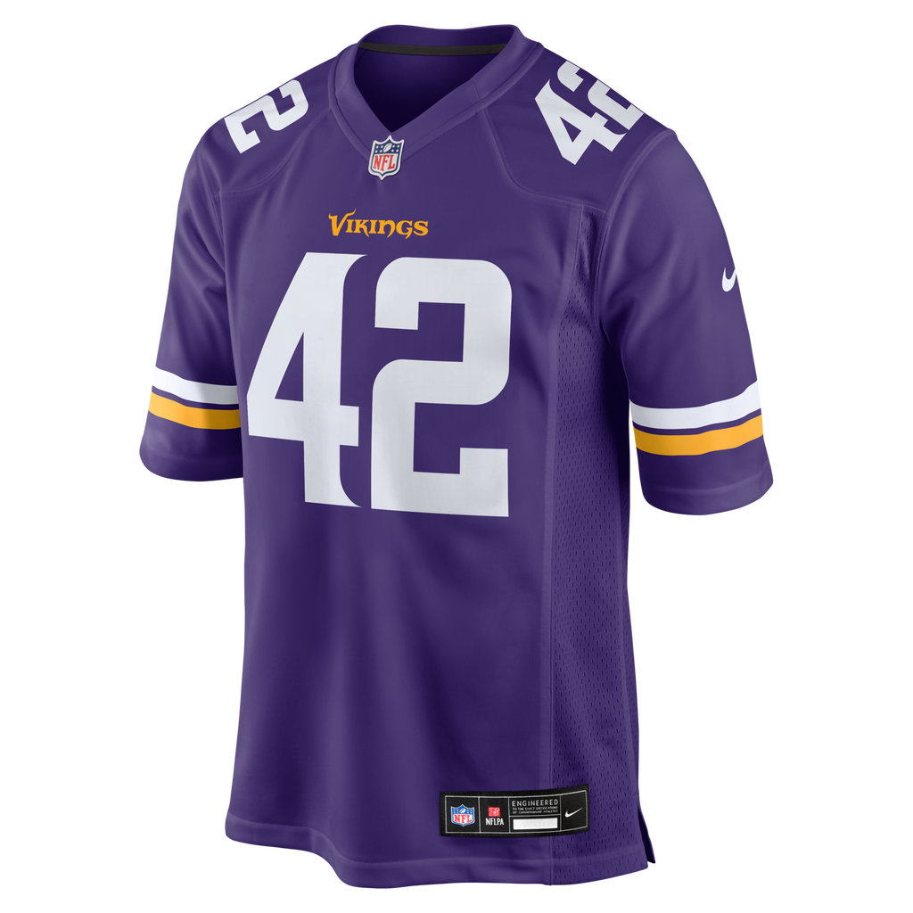 Minnesota Vikings Andrew DePaola Purple Game Football Jersey