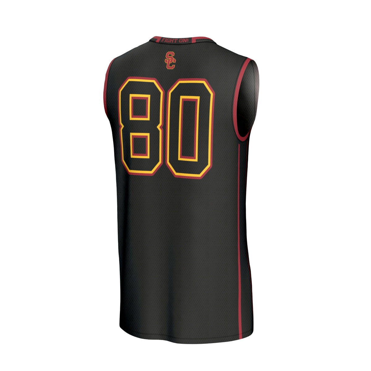 #80 Black USC Trojans Lightweight Basketball Fashion Jersey