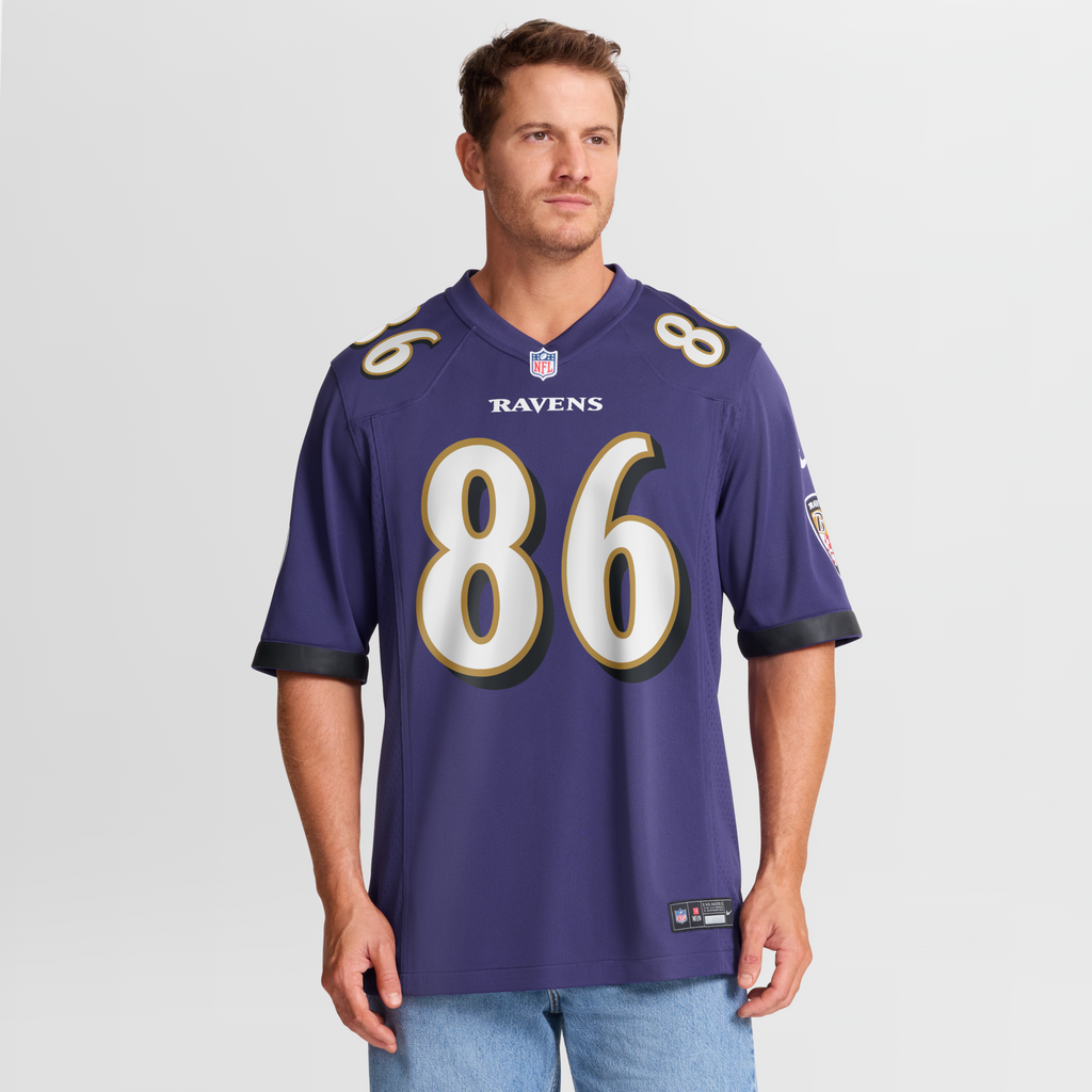 Baltimore Ravens Cornelius Johnson Purple Team Game Football Jersey