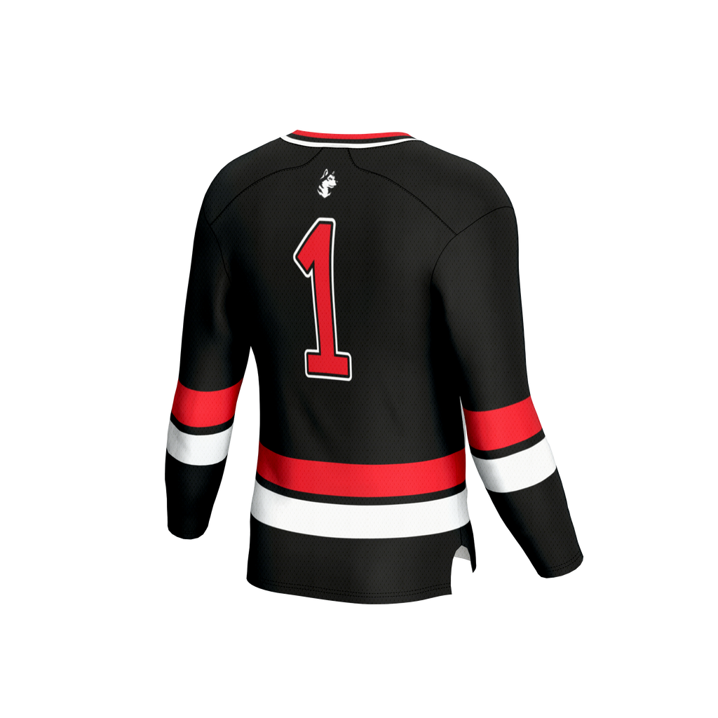 Northeastern Huskies Lightweight Hockey Team Fashion Jersey - Black