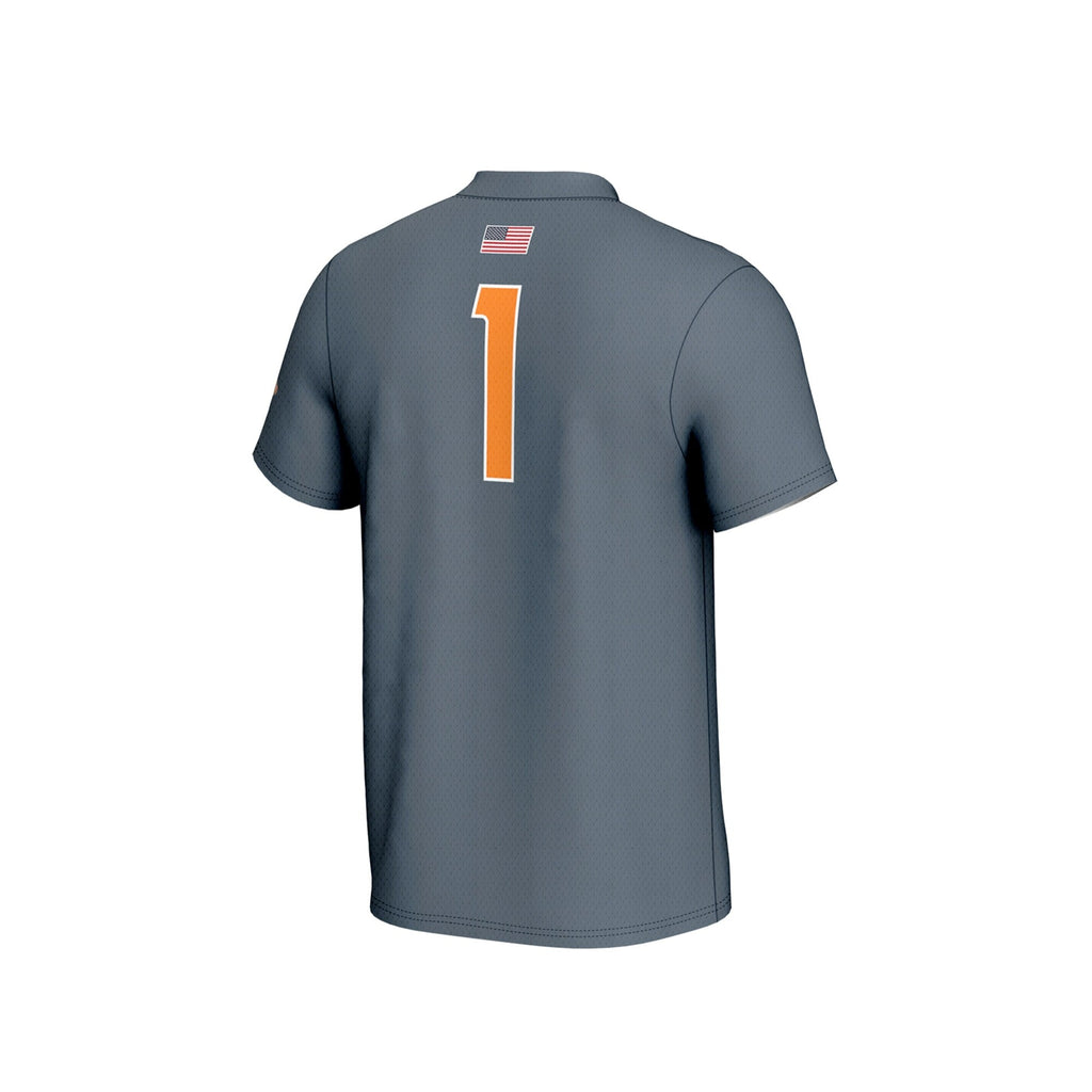 #1 Gray Tennessee Volunteers Lightweight Baseball Fashion Jersey