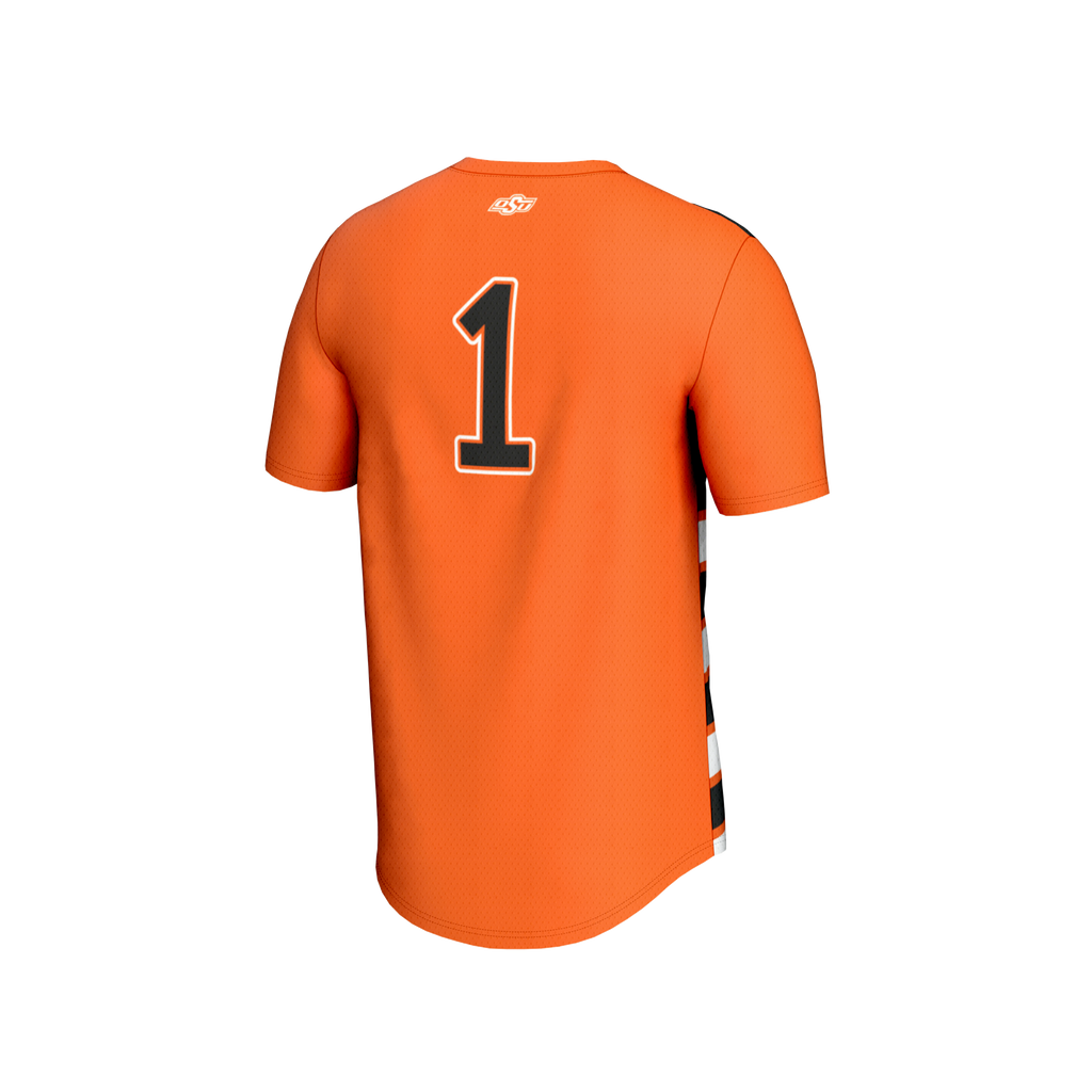 Oklahoma State Cowboys Lightweight Collegiate #1 Soccer Fashion Jersey - Orange
