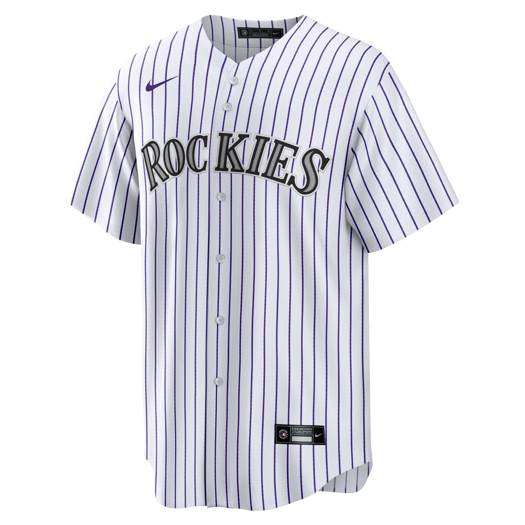 Colorado Rockies White Home Blank Replica Baseball Jersey