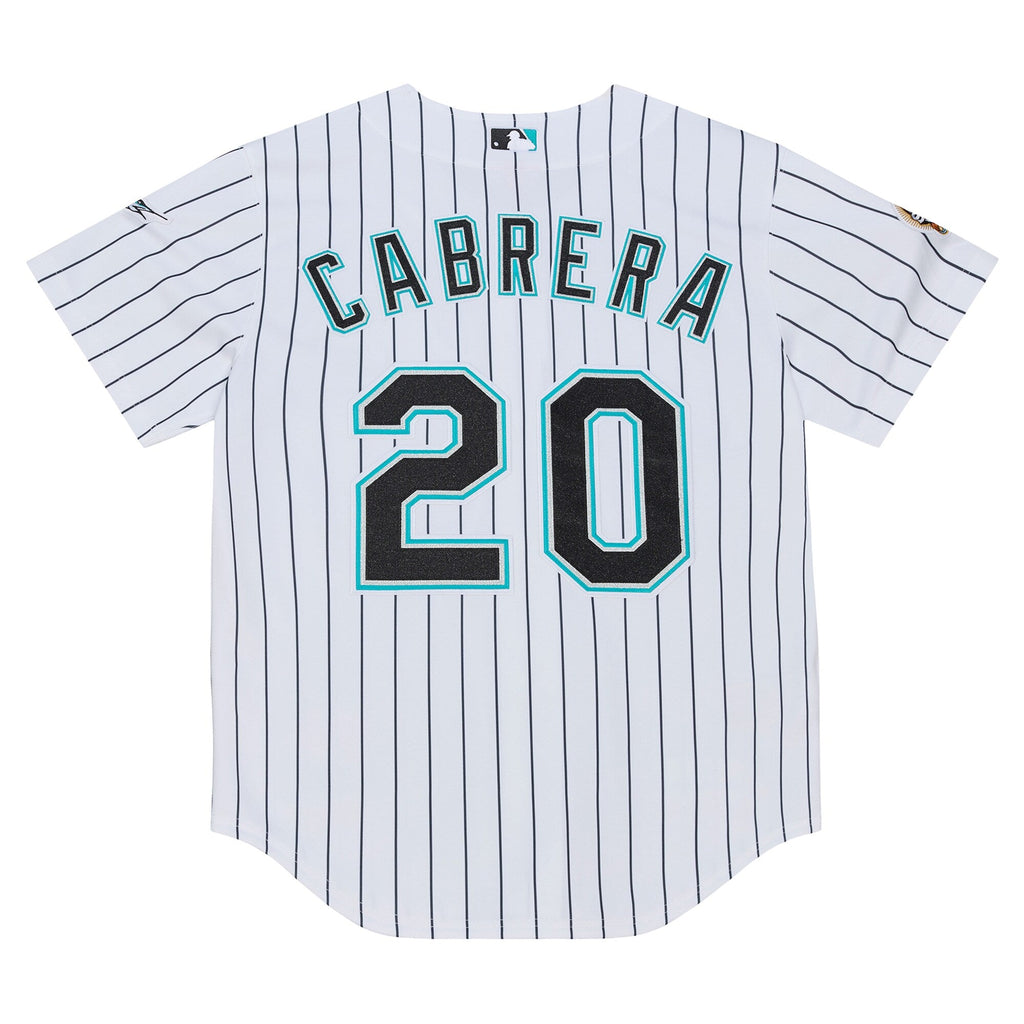 Florida Marlins Miguel Cabrera White 2003 Cooperstown Collection Baseball Jersey