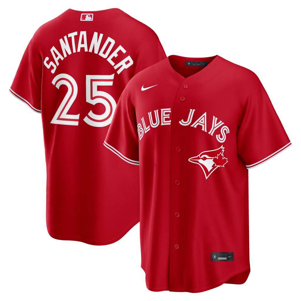 Toronto Blue Jays Anthony Santander Red Canada Day Replica Baseball Jersey