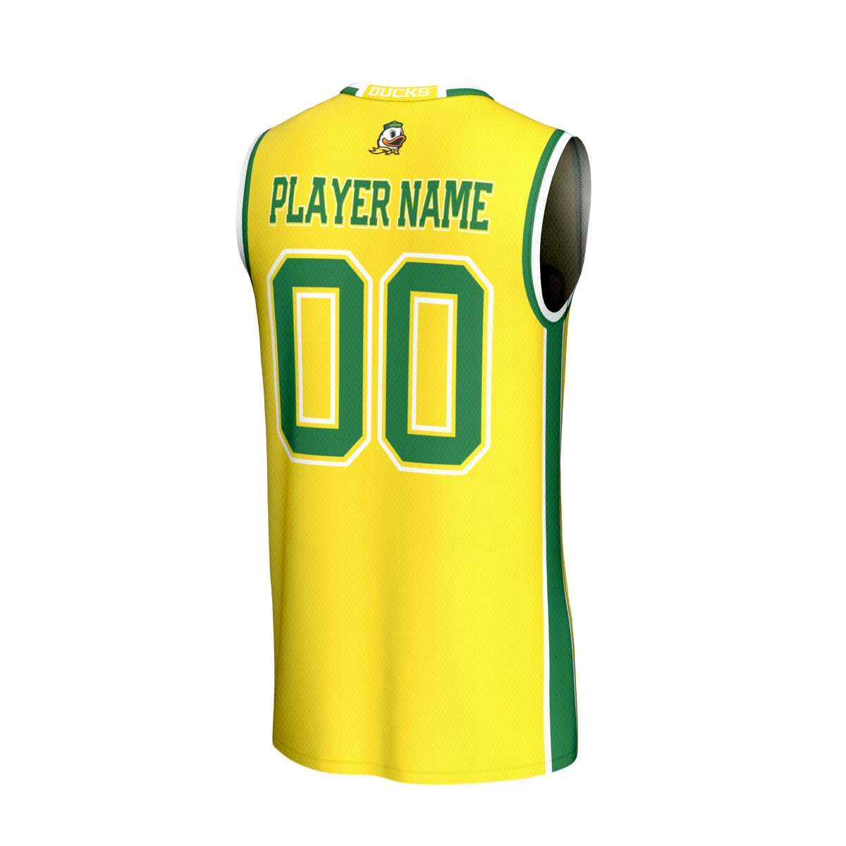 Oregon Ducks Lightweight Collegiate Basketball NIL Pick-A-Player Fashion Jersey - Yellow