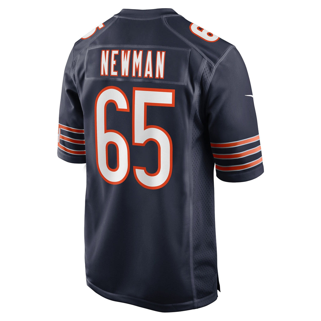 Chicago Bears Luke Newman Navy Team Game Football Jersey