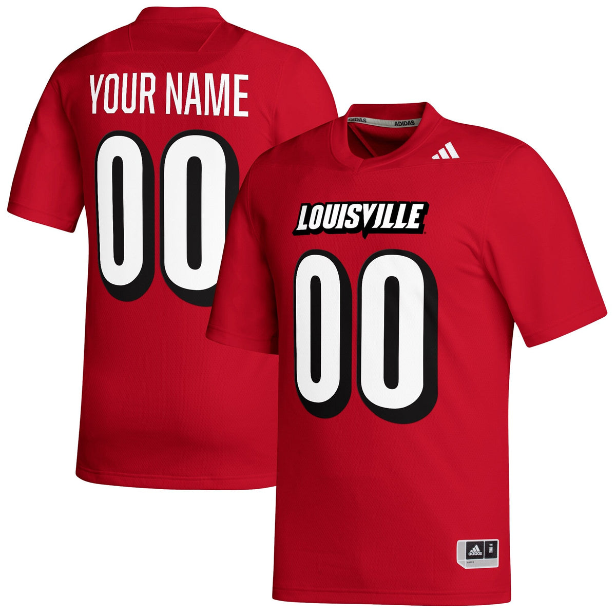 Louisville Cardinals Custom Replica Football Jersey - Red