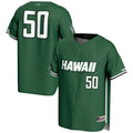 #1 Green Hawaii Rainbow Warriors Lightweight Baseball Jersey