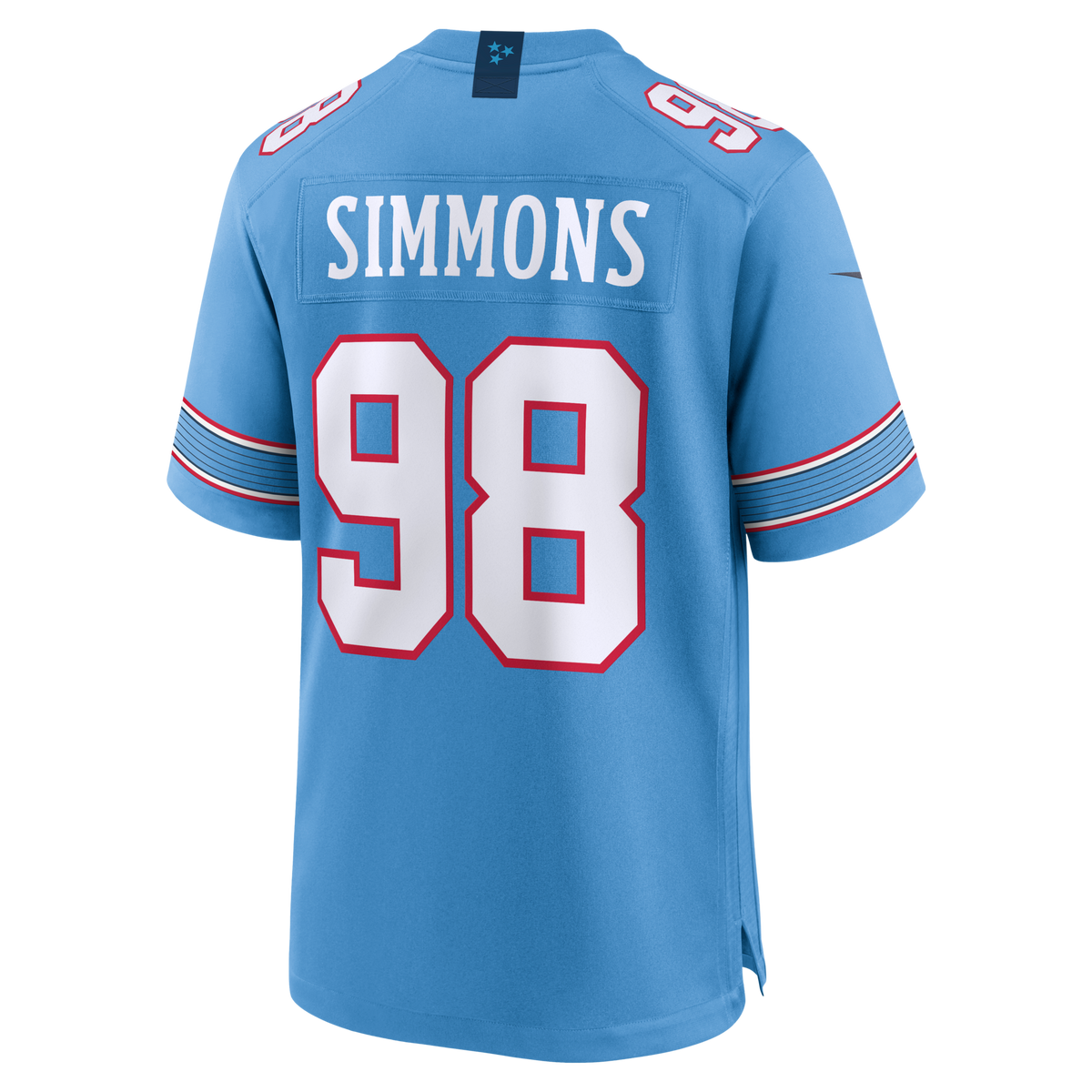 Tennessee Titans Jeffery Simmons Light Blue Game Football Jersey