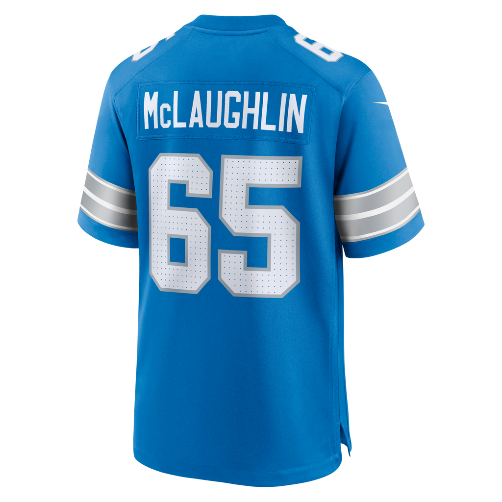 Detroit Lions Seth McLaughlin Blue Team Game Football Jersey
