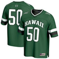 #50 Green Hawaii Rainbow Warriors Lightweight Collegiate Football Fashion Jersey