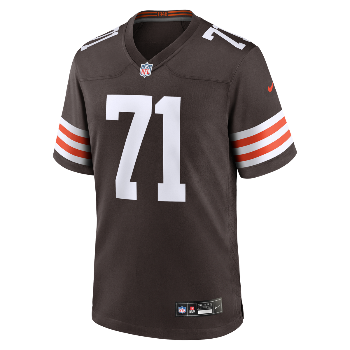 Cleveland Browns Tytus Howard Brown Team Game Football Jersey