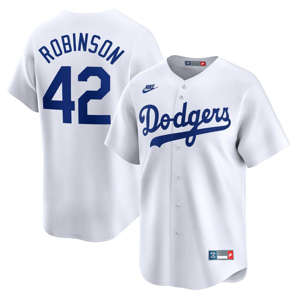 Brooklyn Dodgers Jackie Robinson White Throwback Cooperstown Collection Limited Baseball Jersey
