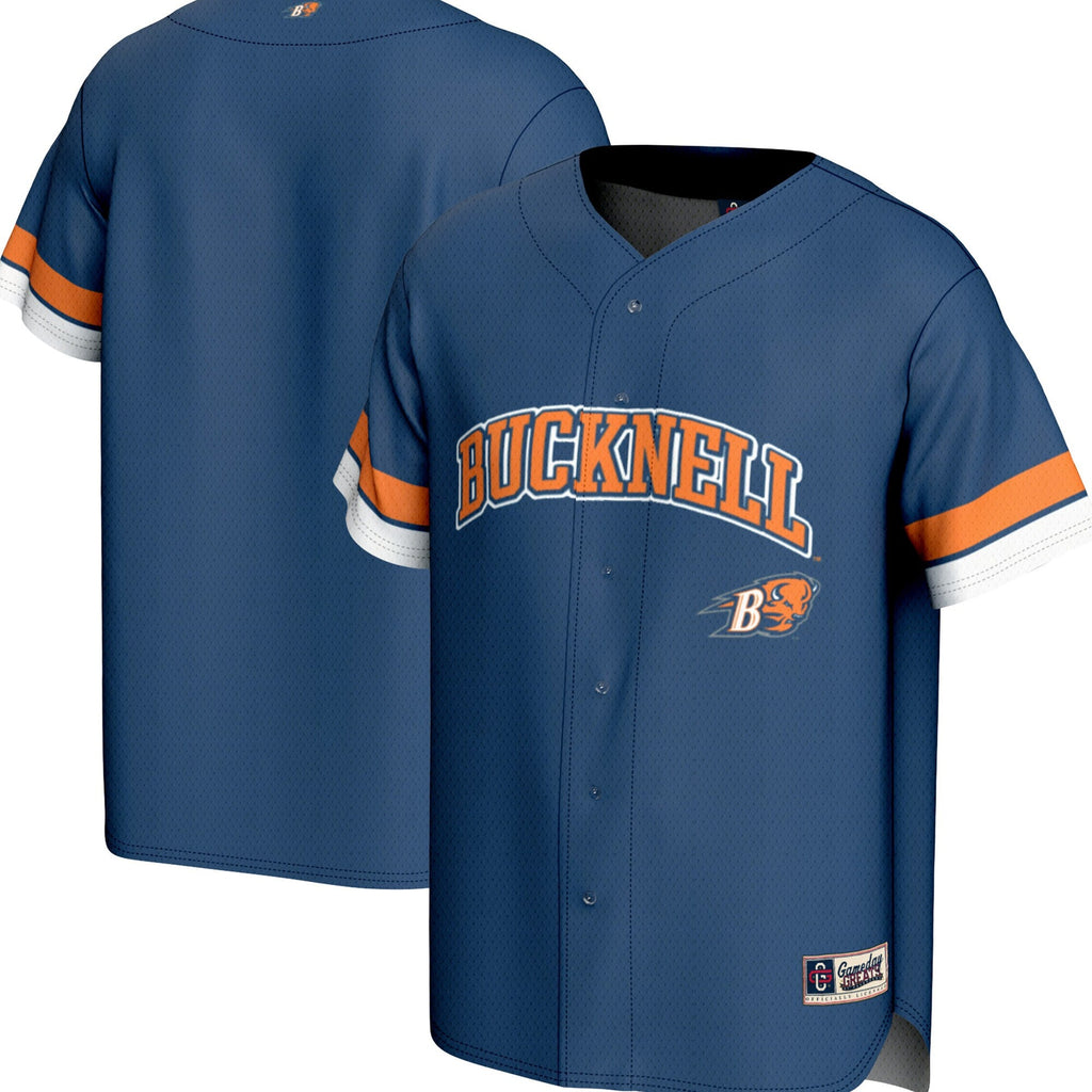 Bucknell Bison Spirit Baseball Jersey - Blue