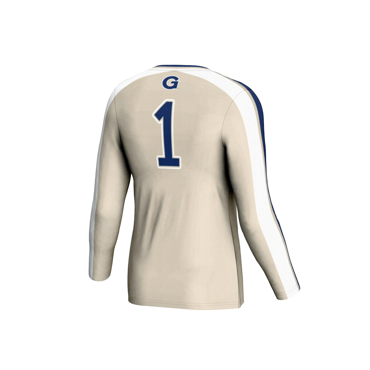 Georgetown Hoyas #1 Lightweight Volleyball Fashion Jersey - Gray