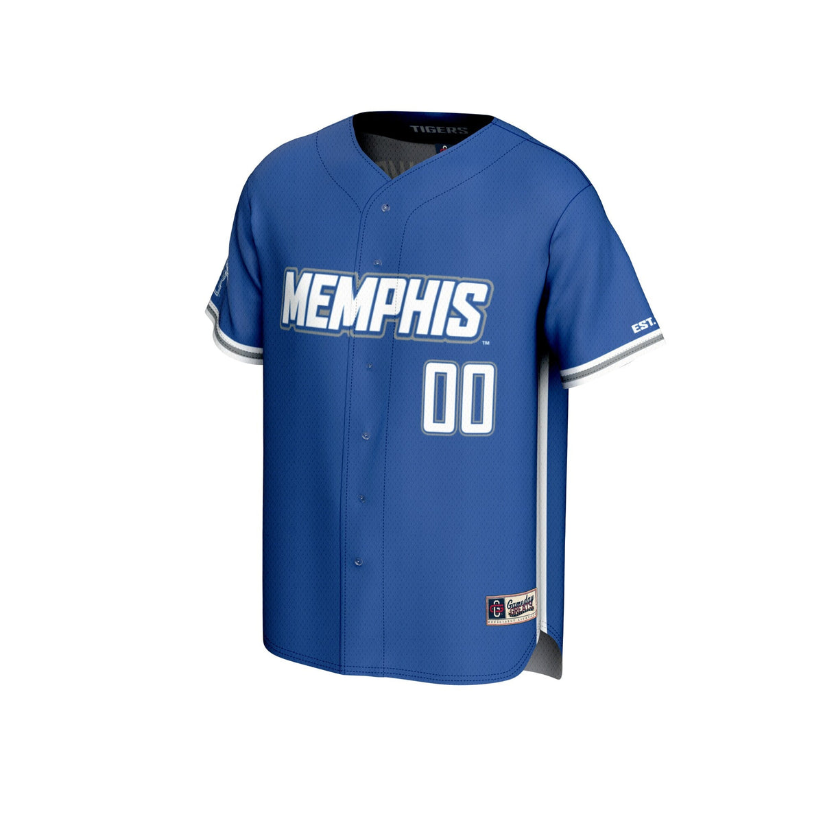 Memphis Tigers Lightweight Collegiate Baseball NIL Pick-A-Player Fashion Jersey - Royal