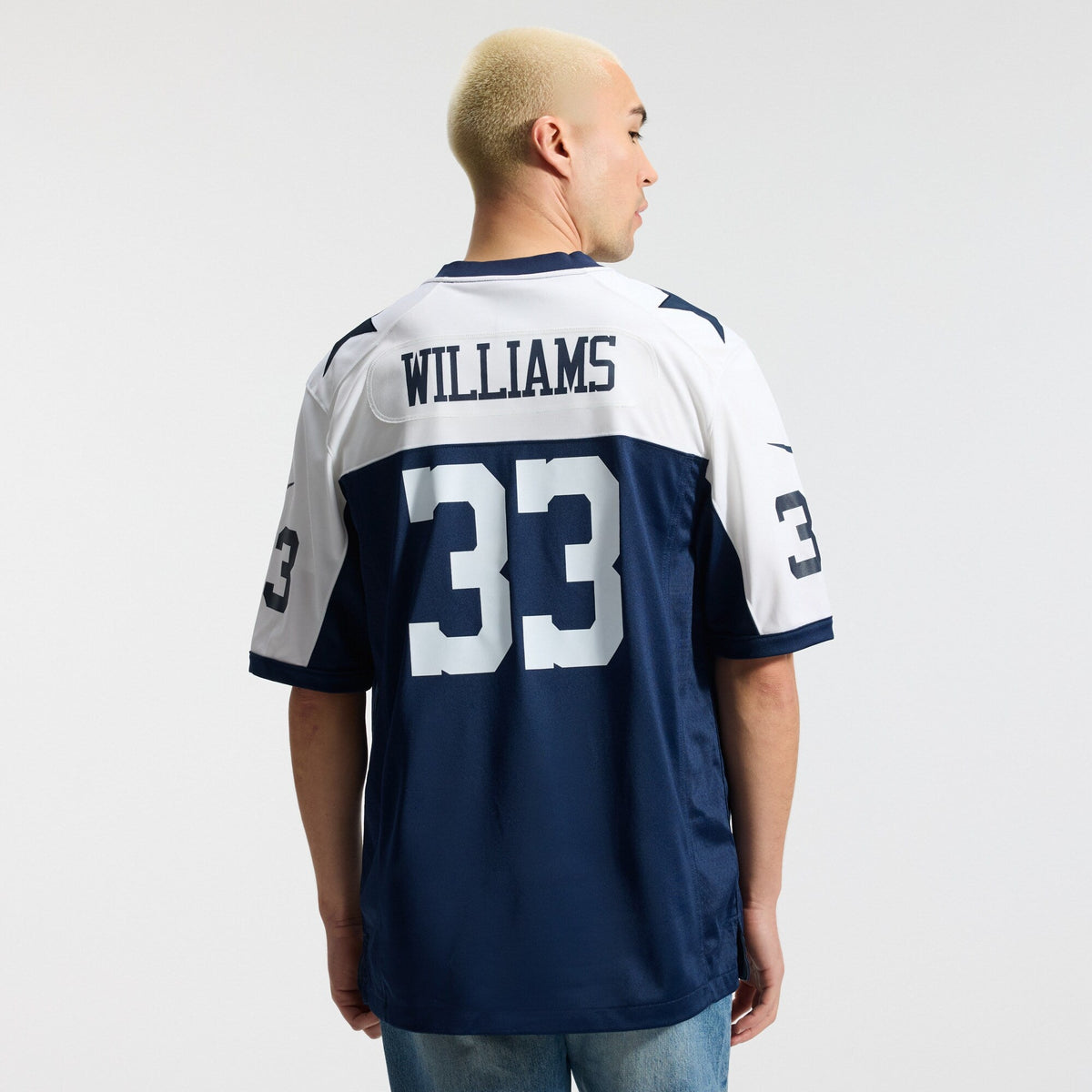Dallas Cowboys Javonte Williams Navy Alternate Game Football Jersey