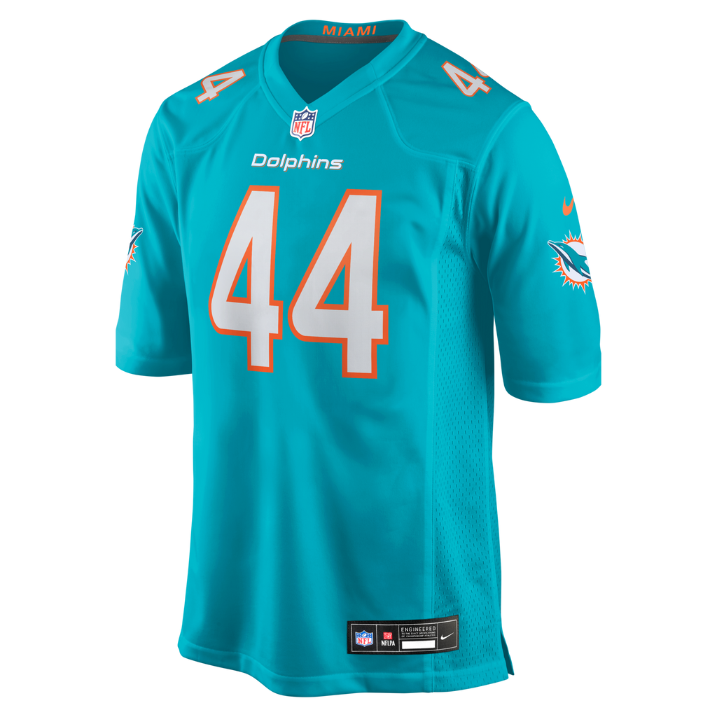 Miami Dolphins Chop Robinson Aqua Game Football Jersey