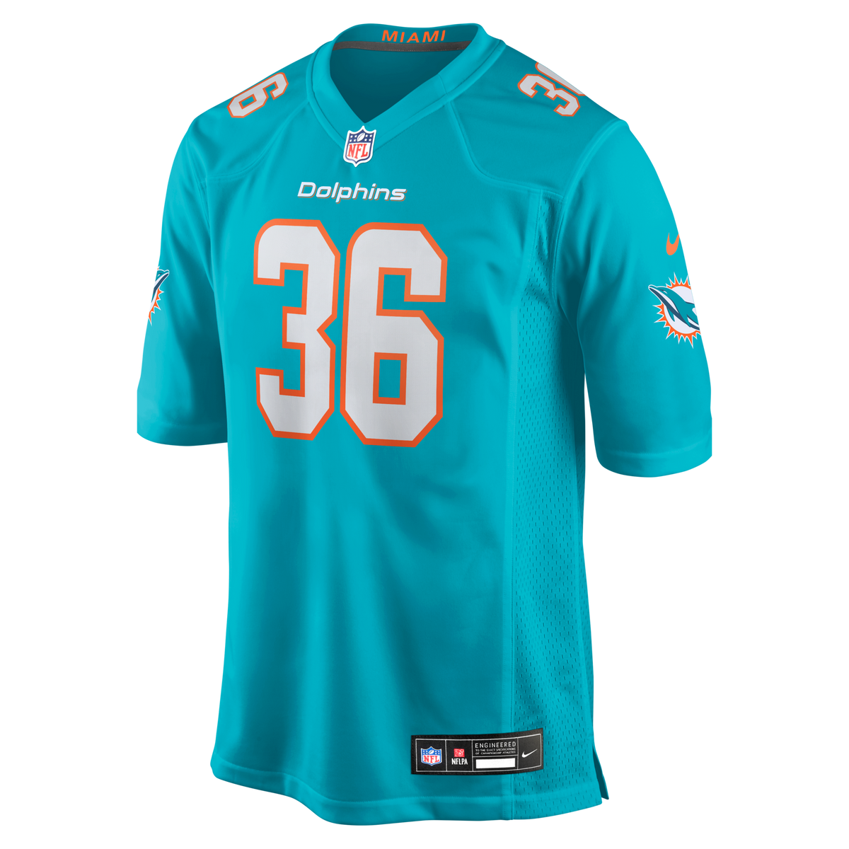 Miami Dolphins Storm Duck Aqua Game Football Jersey