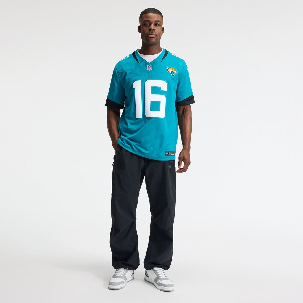 Jacksonville Jaguars Trevor Lawrence Teal Team Vapor F.U.S.E. Stitched Limited Football Jersey
