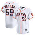 Houston Astros Framber Valdez White Home Limited Player Baseball Jersey