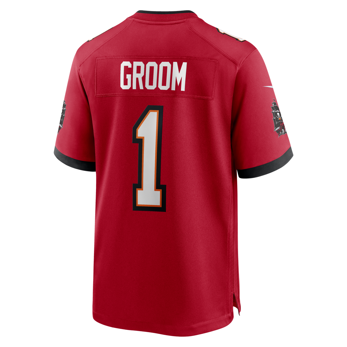 Tampa Bay Buccaneers Number 1 Groom Red Game Football Jersey
