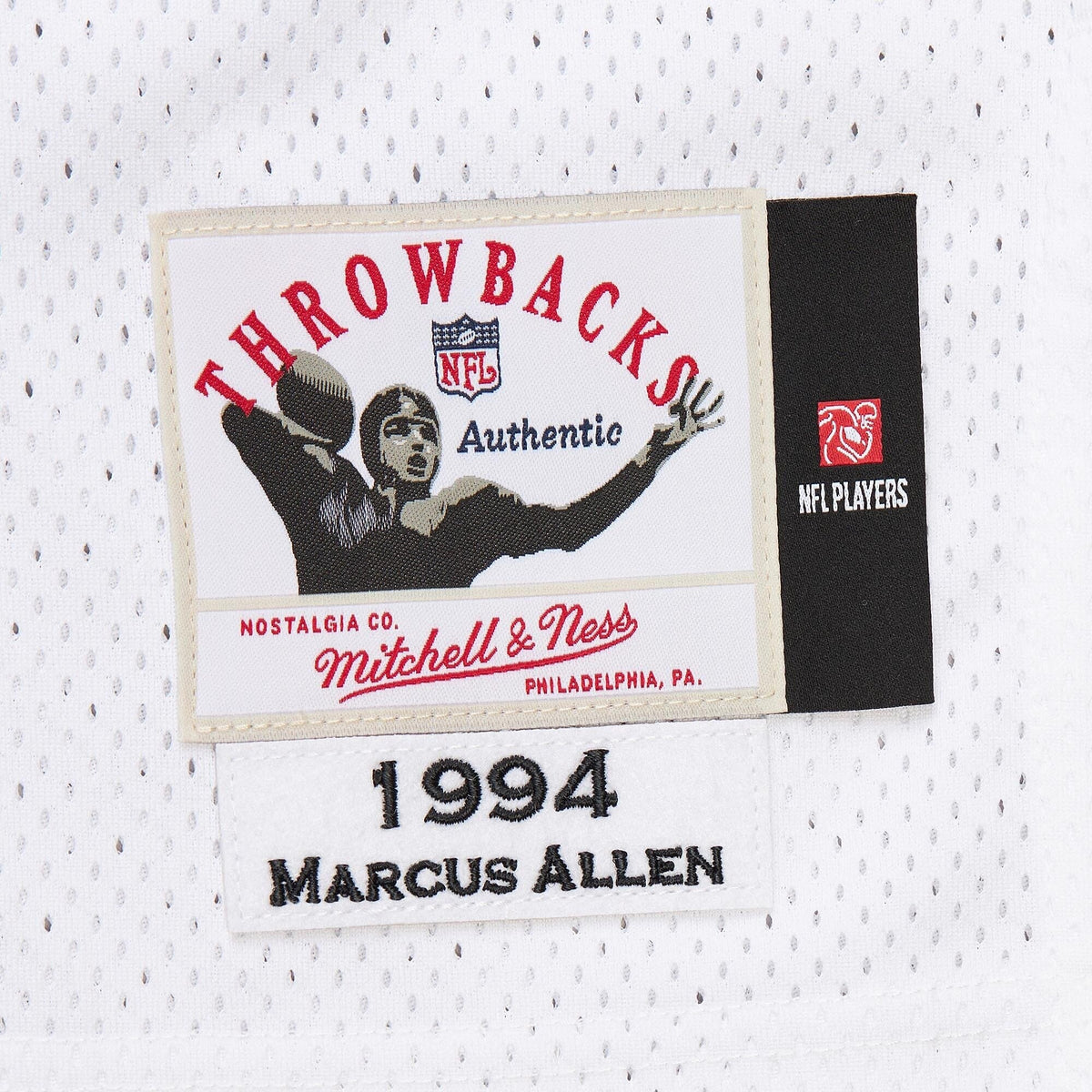 Kansas City Chiefs 1994 Marcus Allen White Throwback Retired Player Football Jersey