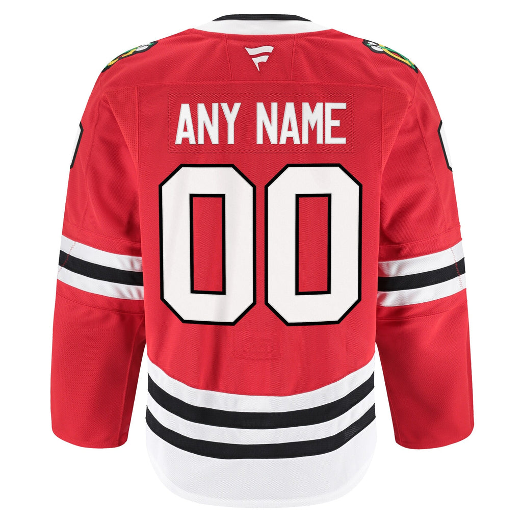 Chicago Blackhawks Red Home Pro Custom Jersey