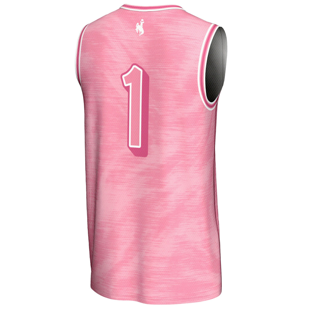 #1 Wyoming Cowboys Lightweight Basketball Fashion Jersey - Pink