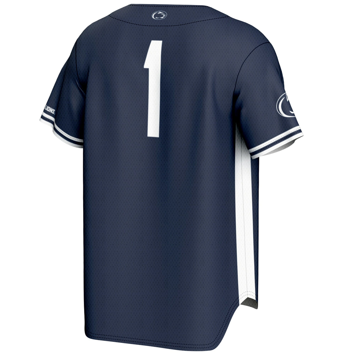 #1 Navy Penn State Nittany Lions Lightweight Baseball Fashion Jersey