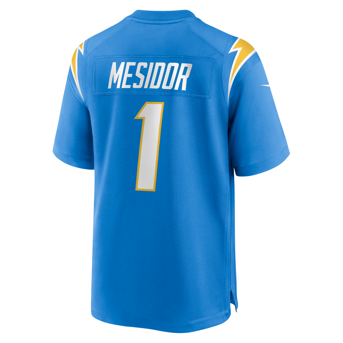 Los Angeles Chargers Akheem Mesidor Powder Blue 2026 NFL Draft First Round Pick No. 22 Team Game Football Jersey