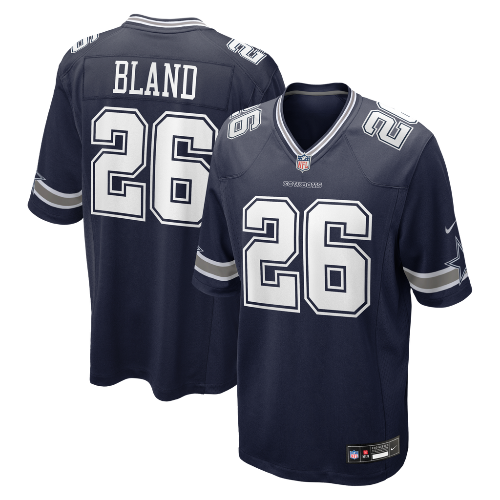Dallas Cowboys DaRon Bland Navy Game Football Jersey