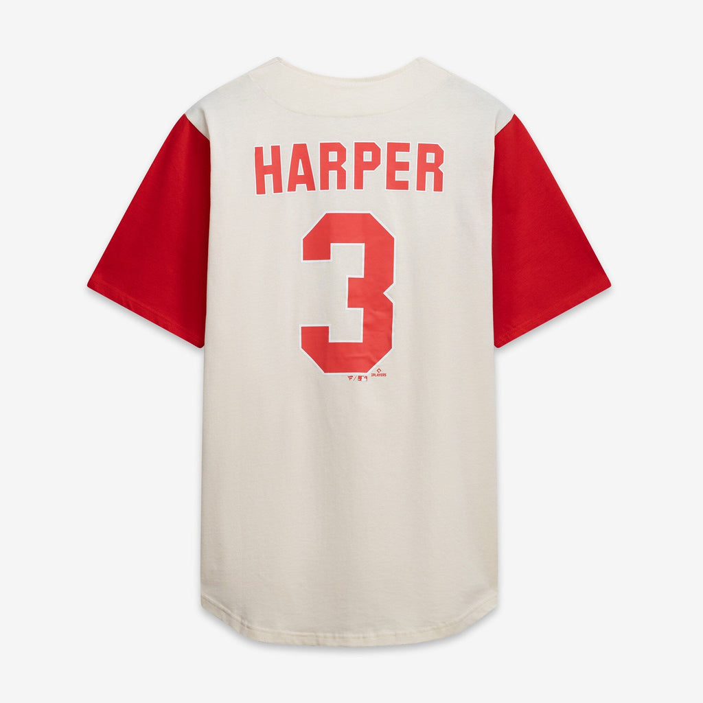 Philadelphia Phillies Profile Cream/Red Big & Tall Two-Color Fashion Baseball Jersey