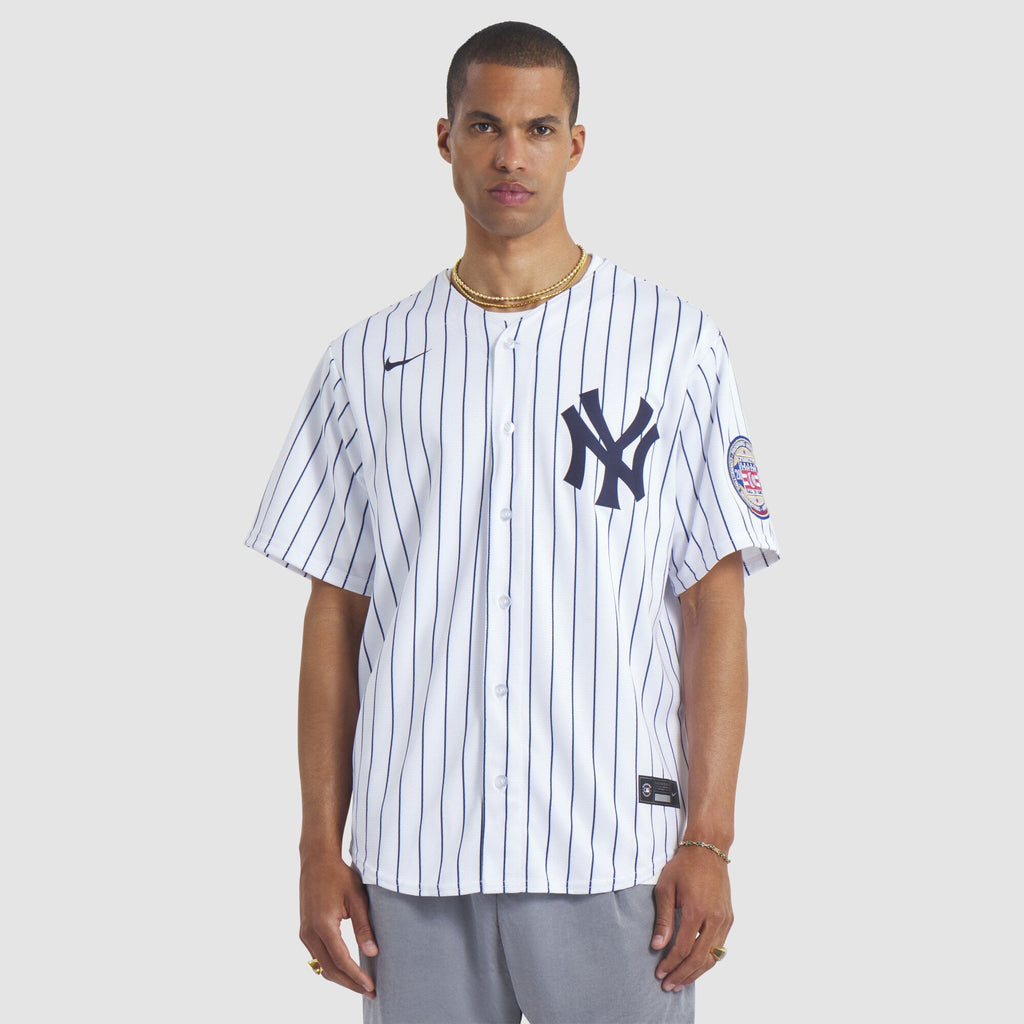 New York Yankees CC Sabathia White 2025 Baseball Hall of Fame Name & Number Retired Replica Jersey
