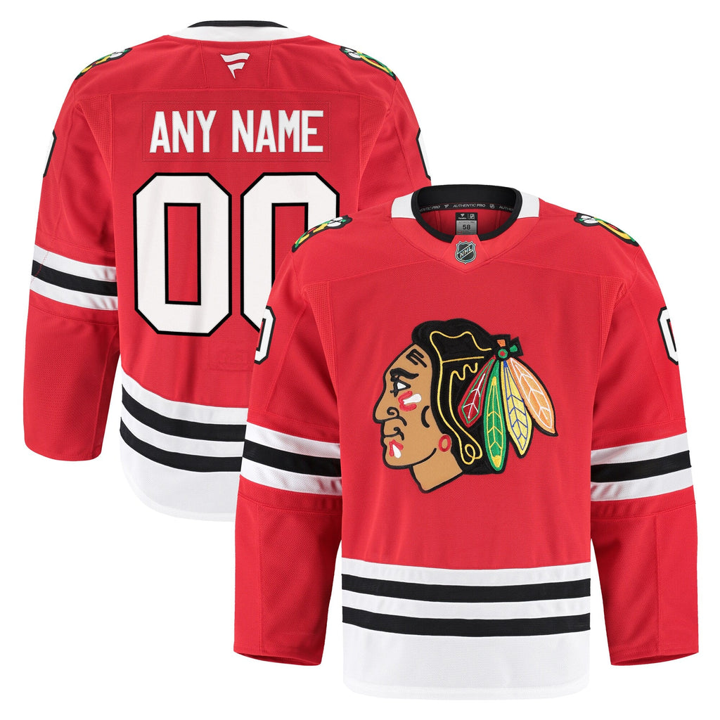 Chicago Blackhawks Red Home Pro Custom Jersey