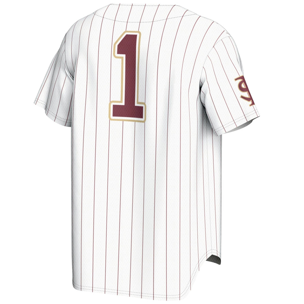 #1 White Florida State Seminoles Lightweight Baseball Jersey