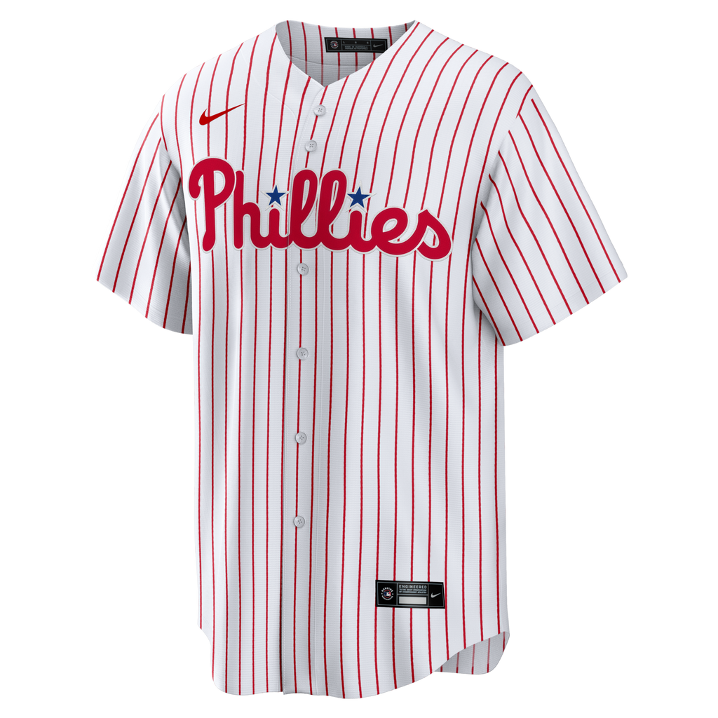 Philadelphia Phillies White Home Big & Tall Replica Baseball Jersey