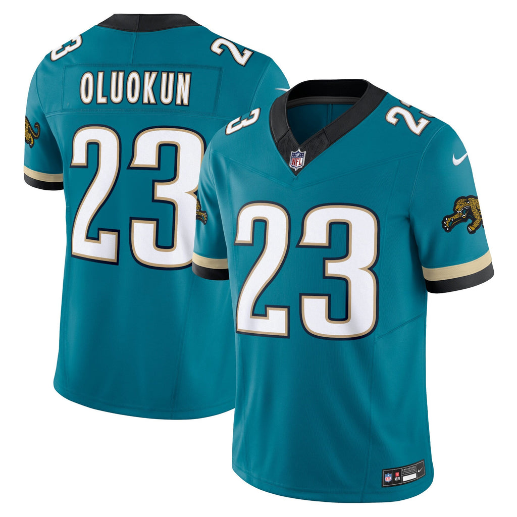 Jacksonville Jaguars Foye Oluokun Teal Prowler Throwback Vapor F.U.S.E. Limited Football Jersey