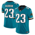 Jacksonville Jaguars Foye Oluokun Teal Prowler Throwback Vapor F.U.S.E. Limited Football Jersey
