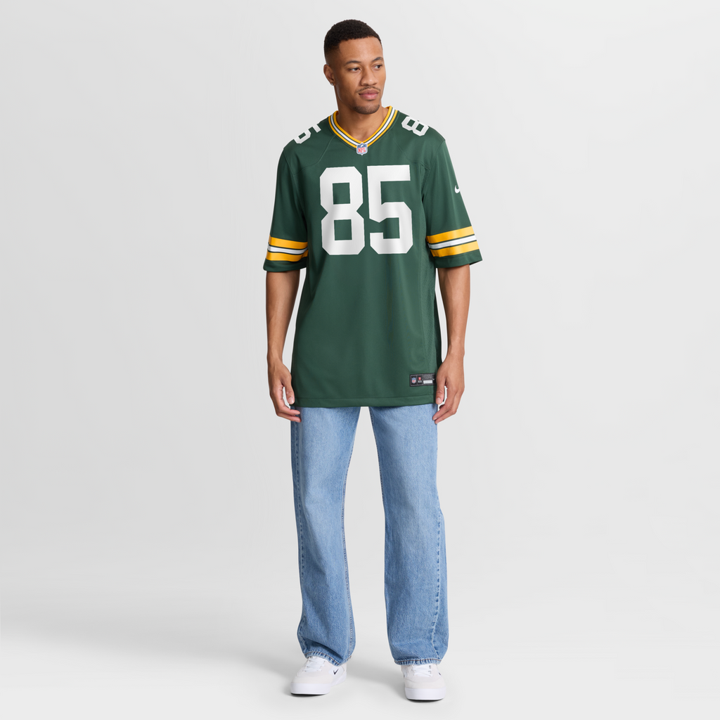 Green Bay Packers Tucker Kraft Green Game Football Jersey