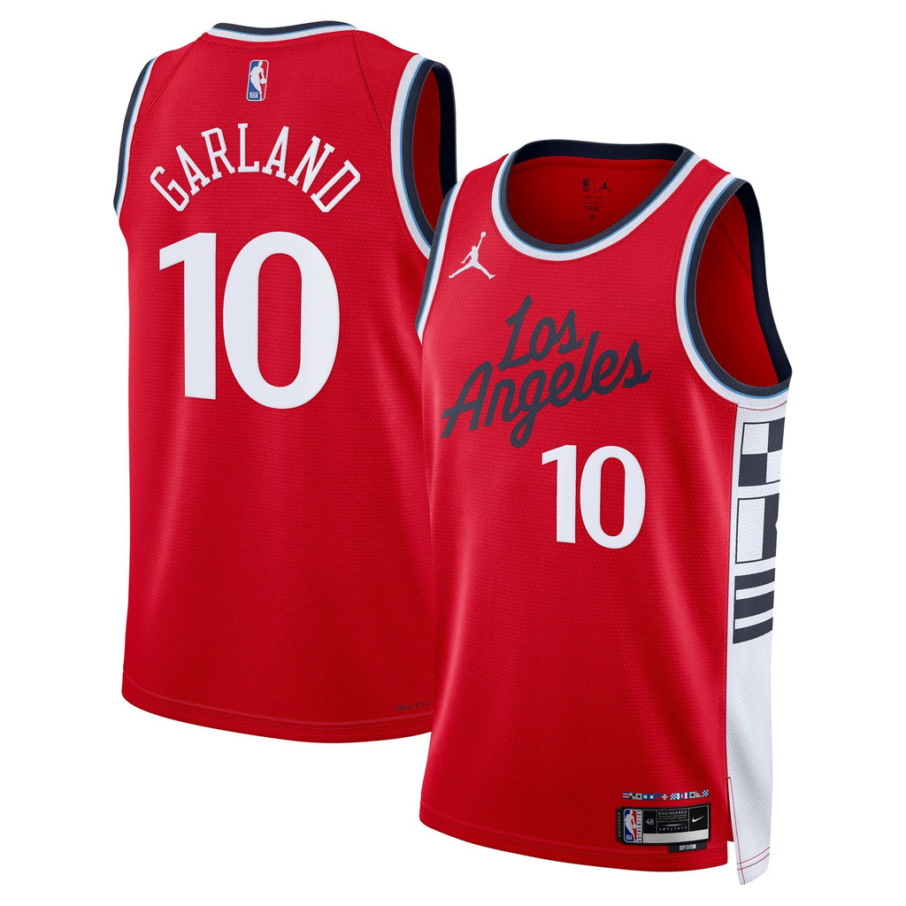 LA Clippers 2024/25 Statement Edition Swingman Jersey - Red - Darius Garland