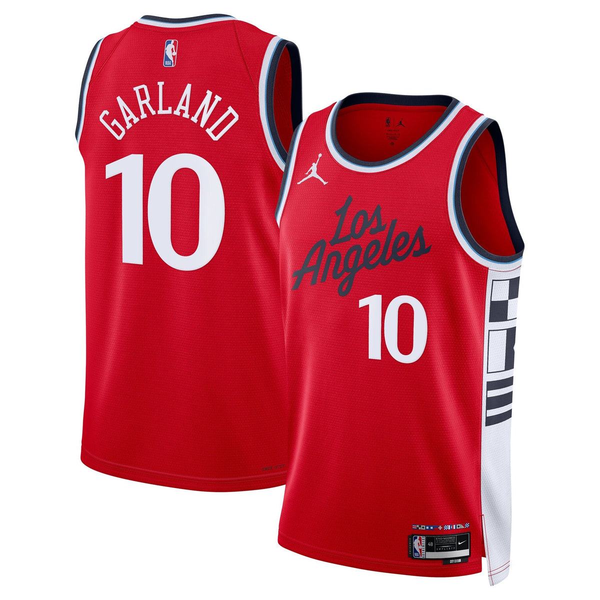 LA Clippers 2024/25 Statement Edition Swingman Jersey - Red - Darius Garland