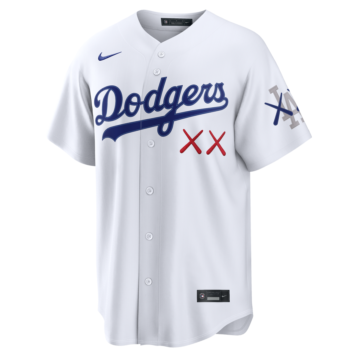 Los Angeles Dodgers x KAWS White Stadium Baseball Jersey