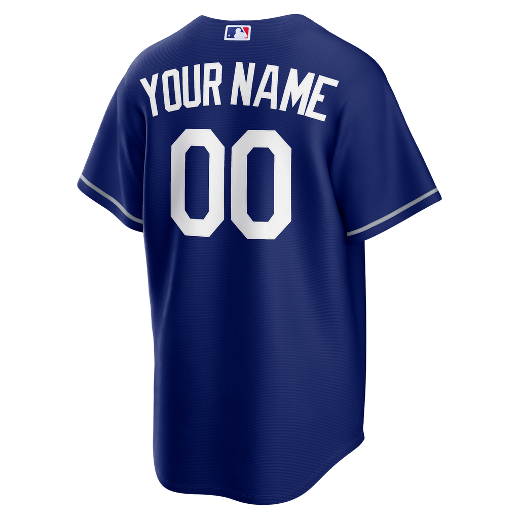 Los Angeles Dodgers Royal Alternate Replica Custom Baseball Jersey
