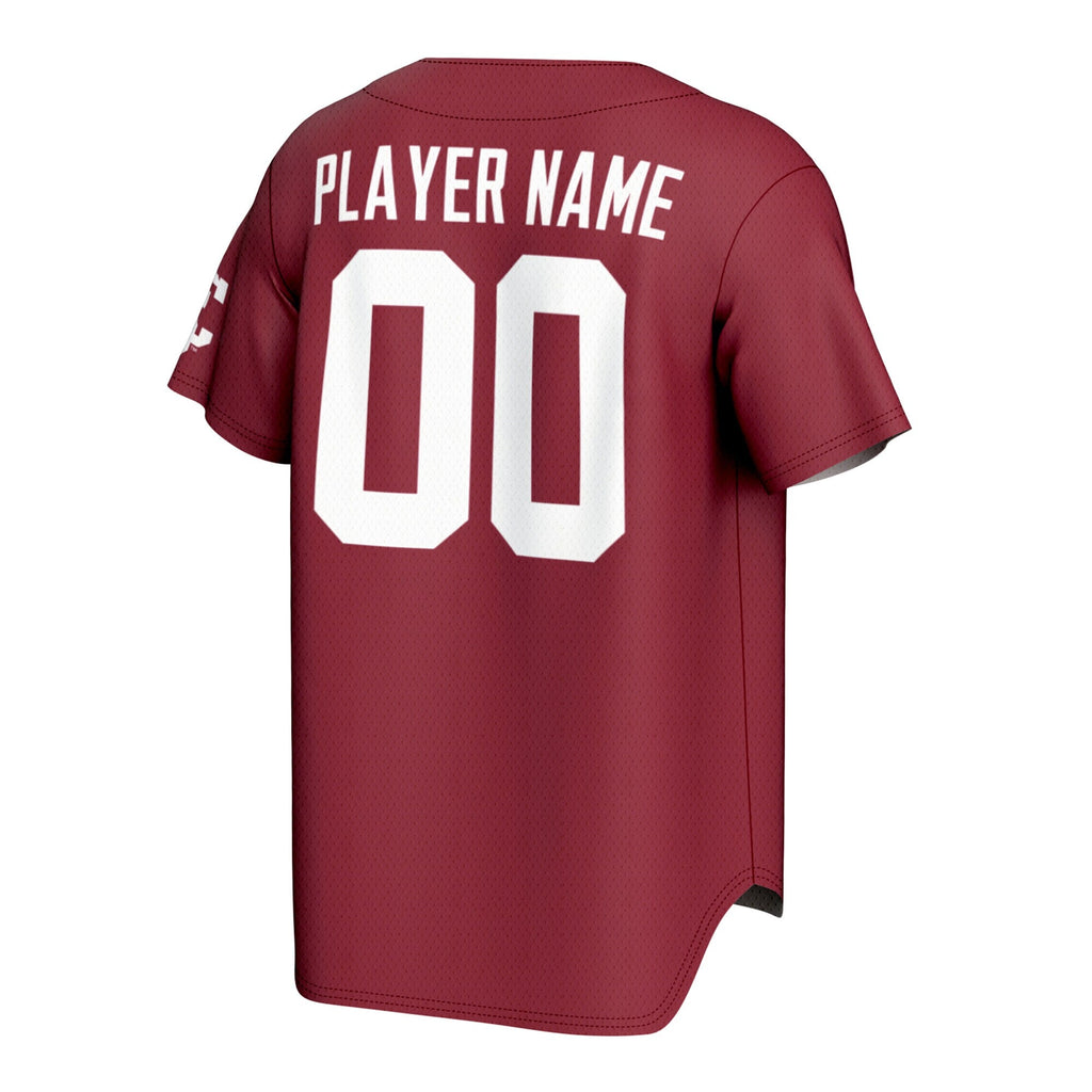 Santa Clara Broncos Lightweight Collegiate Baseball NIL Pick-A-Player Fashion Jersey - Red