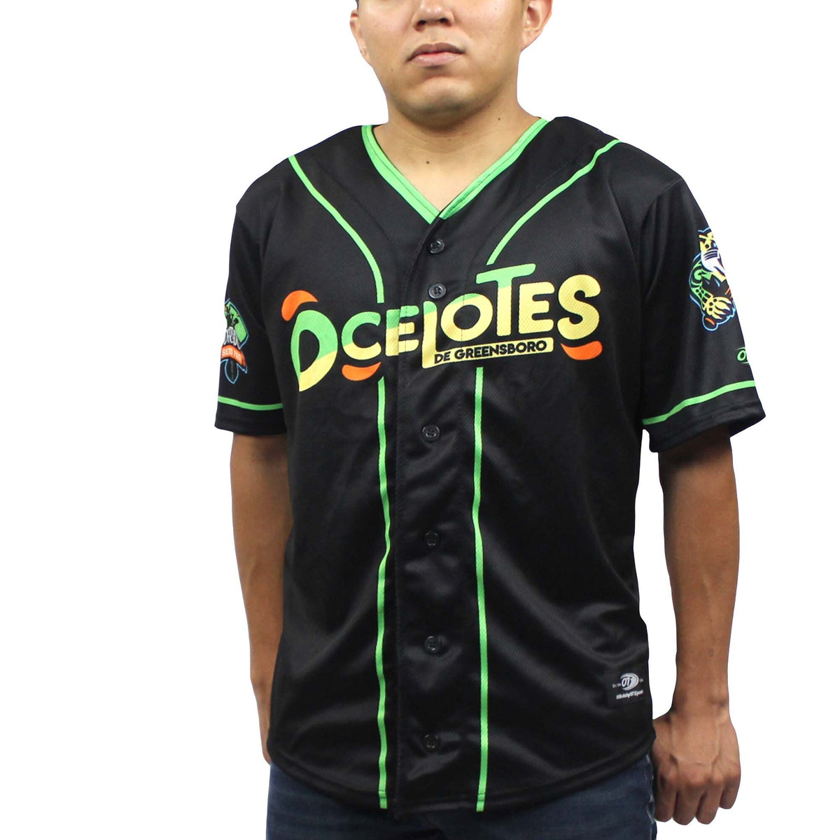 Greensboro Grasshoppers Black Copa Replica Baseball Jersey
