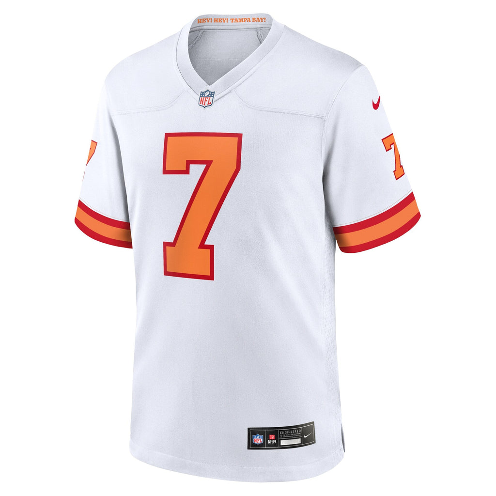 '76 Tampa Bay Buccaneers Bucky Irving White Game Football Jersey