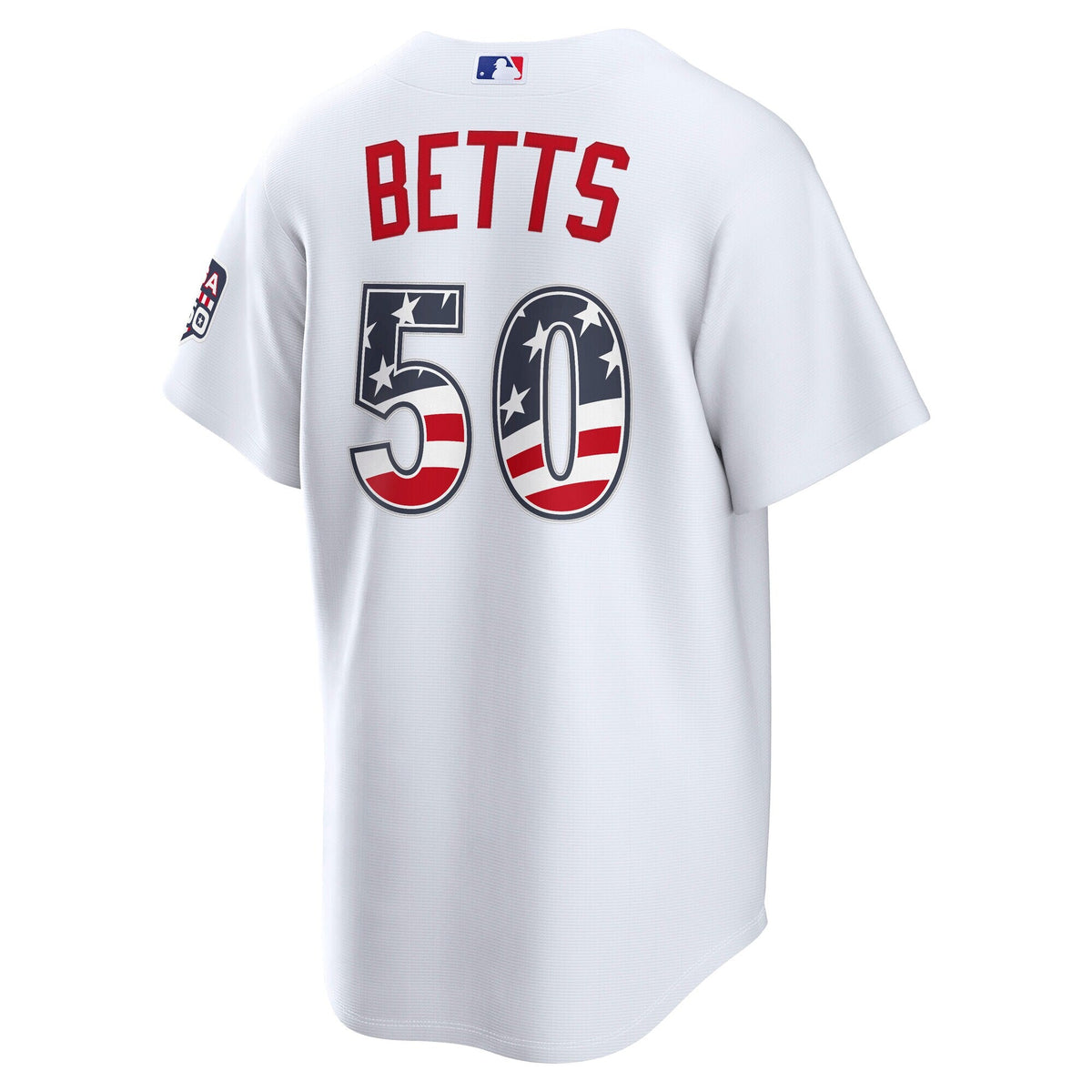 Fourth of July Los Angeles Dodgers Mookie Betts White USA 250 Stadium Baseball Jersey