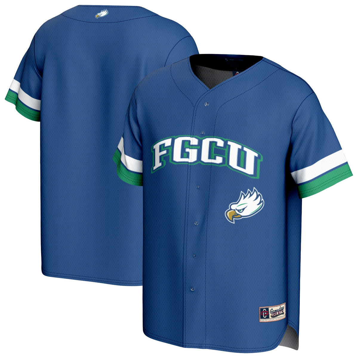 Florida Gulf Coast Eagles Baseball Jersey - Blue
